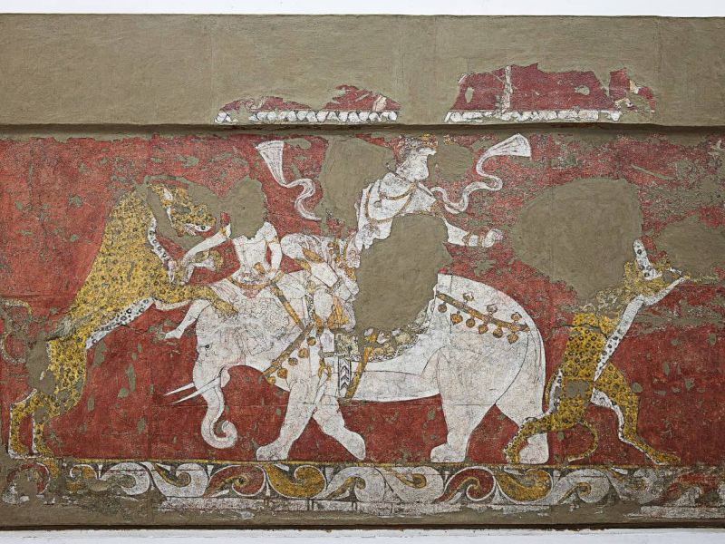 Завершена реставрация знаменитой настенной росписи VII века